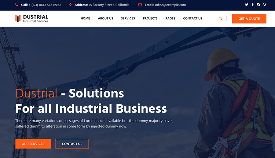 Dustrial Solutions Web Development