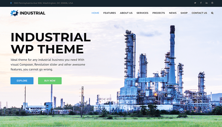Industrial Engineering Website model