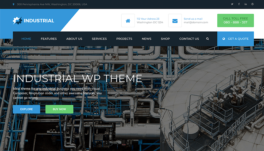 Industrial Web Development Modal