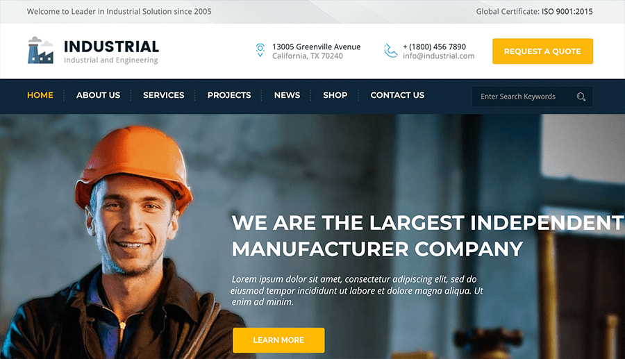 Industrilal web development