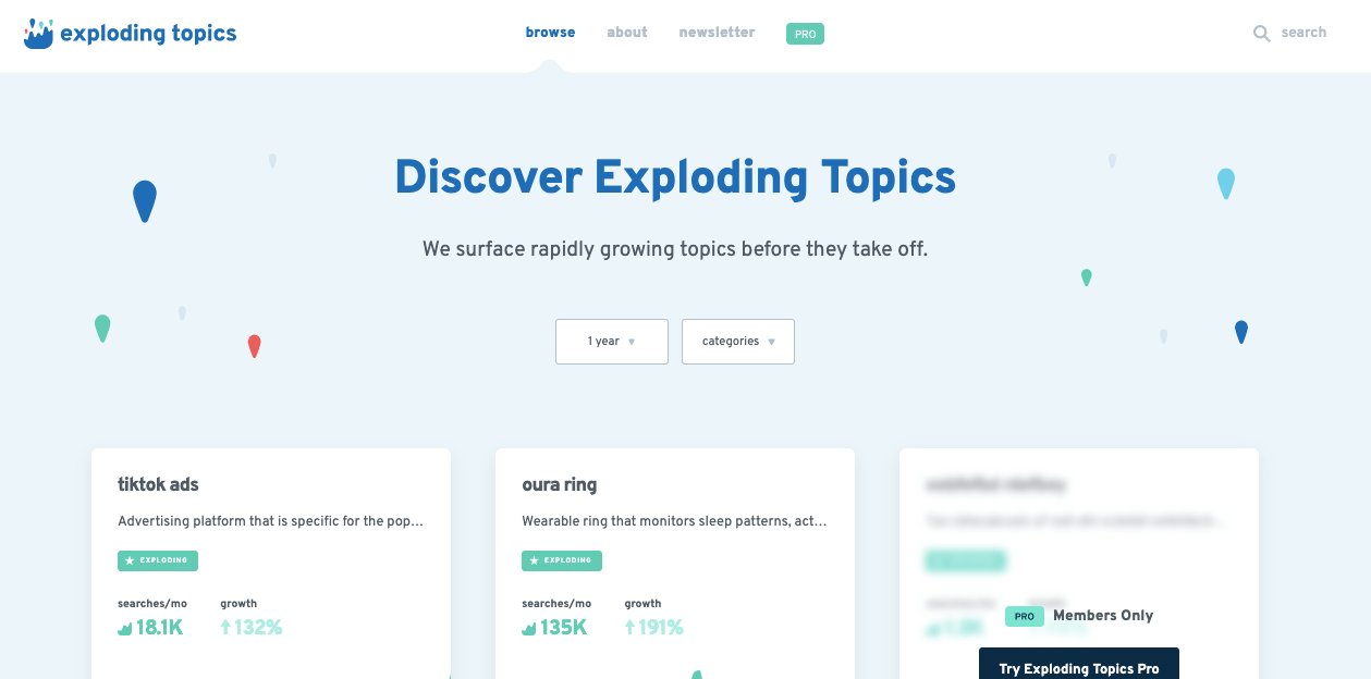 Exploding Topics Pro