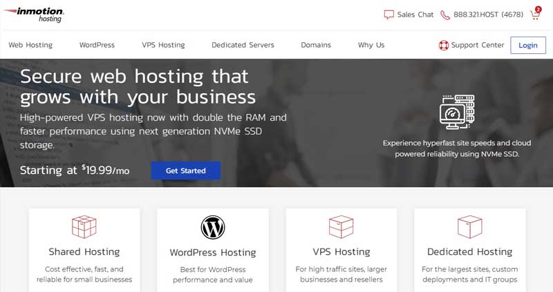 Inmotion hosting Web Hosting Service Provider