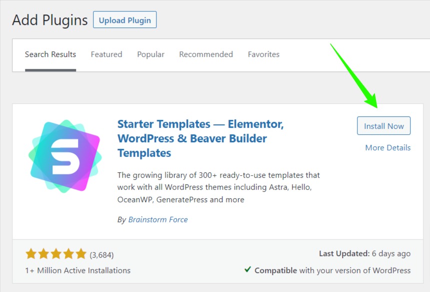 Astra Starter Templates plugin