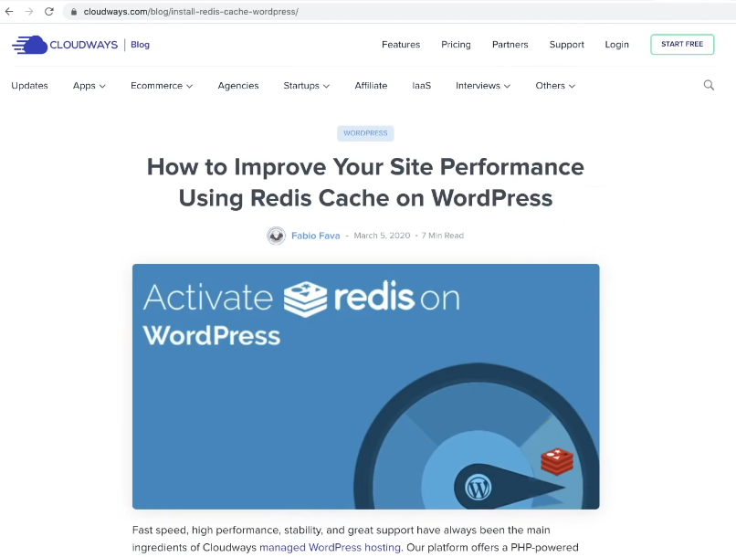 Enable Redis Cache for WordPress on VPS