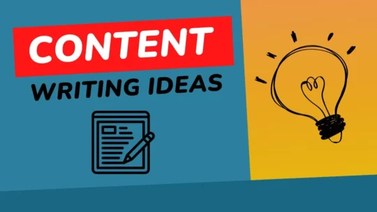 content writing ideas