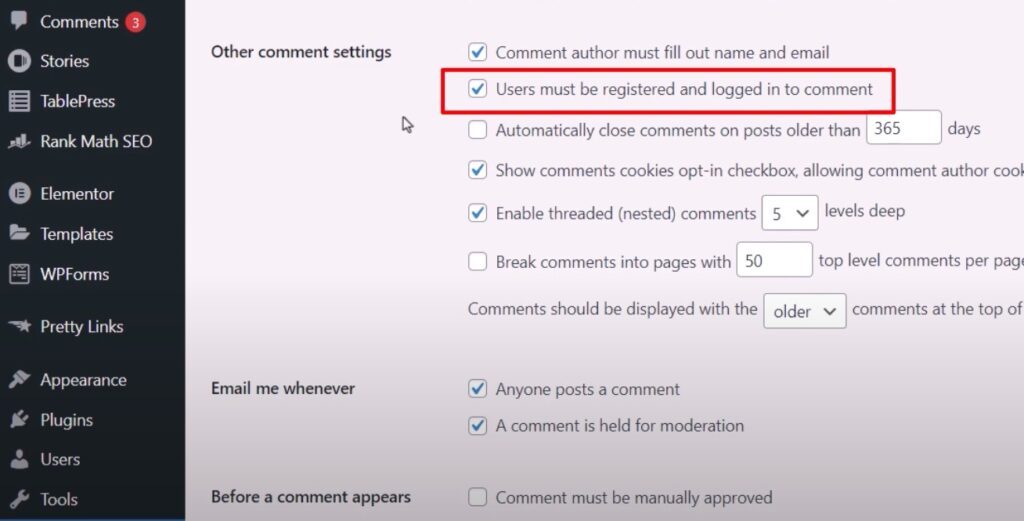 blocking spam comments in wordpress